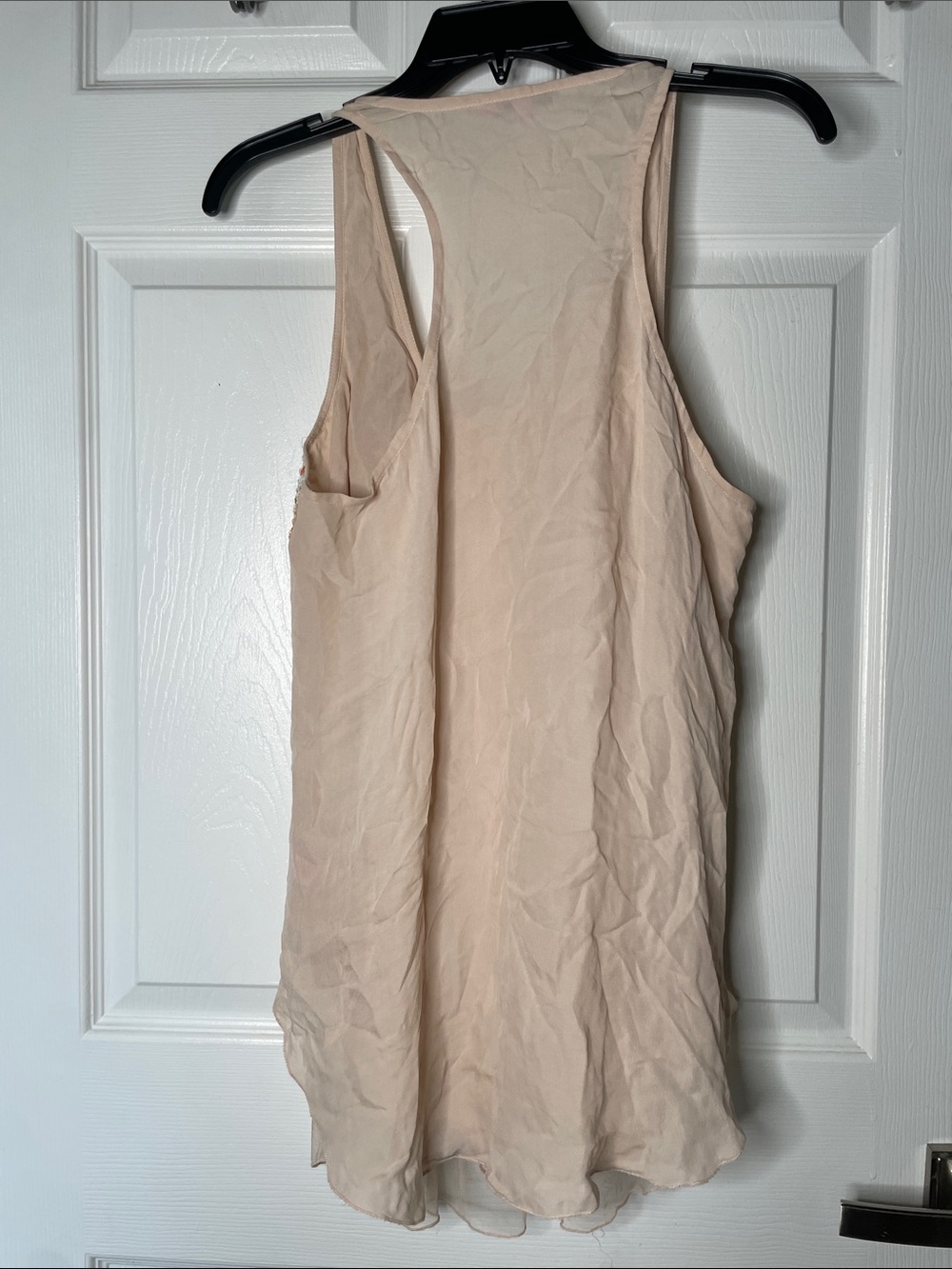 Calypso St. Barth Beaded Front Racerback Tank Top 100% Silk - Picture 5 of 5
